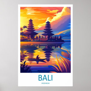 Bali Vintage Reisposter Ski Nationaal Park Poster