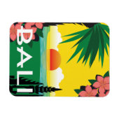 Bali vintage reisstijl magneet (Horizontaal)