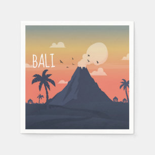 Bali Volcano Mountain Scene Designer Servet