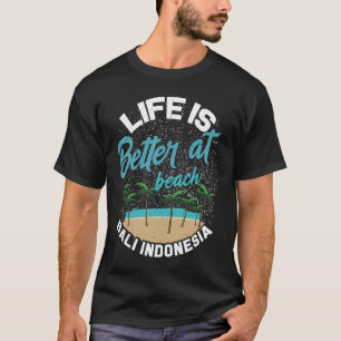 Bali voor reizen naar het strand van Indonesië Kin T-shirt