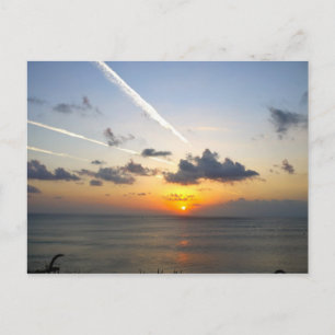 Bali-zonsondergang Briefkaart