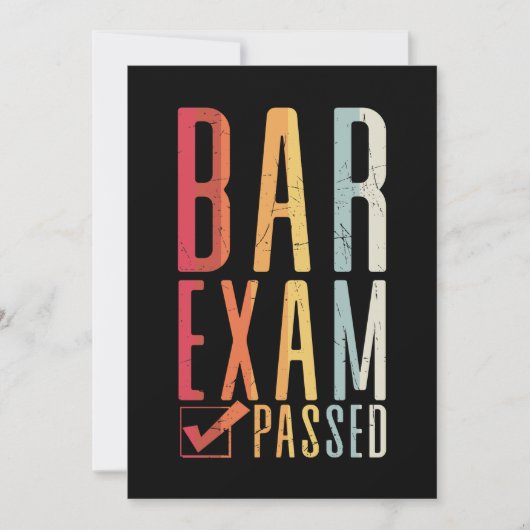 Balie-examen Gehaald Check Advocaat Passant Rechts Kaart (Voorkant)