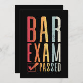 Balie-examen Gehaald Check Advocaat Passant Rechts Kaart (Voorkant / Achterkant)
