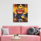 Balinais Barong Enveloppé Toile (Insitu(Salon))