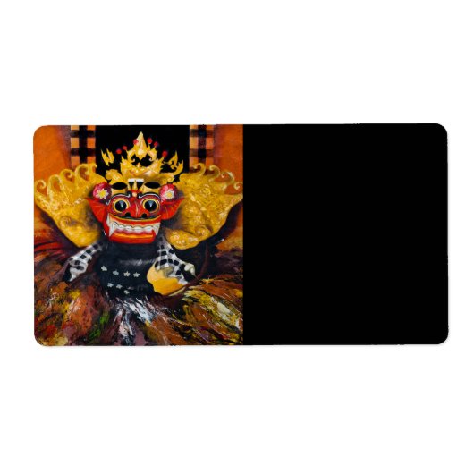 Balinese Barong Etiket (Voorkant)
