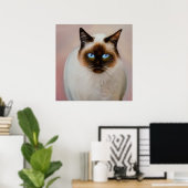 Balinese Cat Poster (Thuiskantoor)
