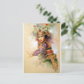 Balinese danseres briefkaart (Staand voorkant)
