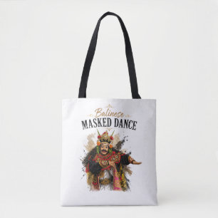 Balinese Gemaskerde Dans Tote Tas