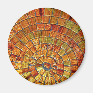 Balinese Glas Tegel Art- Bruin Magneet