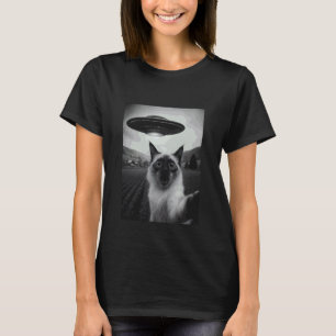 Balinese Kat Selfie Grappige Alien Ontvoering Meme T-shirt