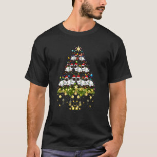 Balinese Katten Kerstboom Lichtjes Kerstmis T-shirt