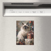 Balinese kitten kerstkat portretkunst magneet (Insitu (Vaatwasser))