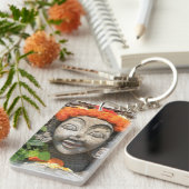 Balinese kunst sleutelhanger (Voorkant Rechts)