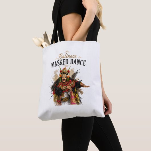 Balinese Masked Dance Tote Bag (De près)