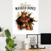 Balinese Maskerdans Poster (Thuiskantoor)