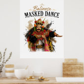 Balinese Maskerdans Poster (Keuken)