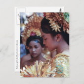 Balinese meid briefkaart (Voorkant / Achterkant)