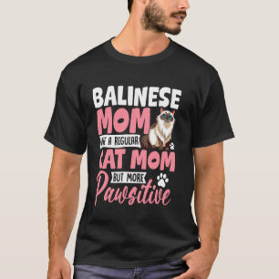 Balinese moeder als gewone kattemoeder t-shirt