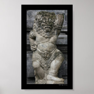 Balinese standbeeld poster