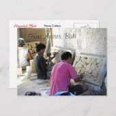 Balinese Stone Cutters Briefkaart (Voorkant / Achterkant)