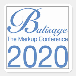 Balisage 2020 Sticker