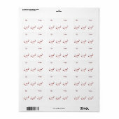 Balise Balise Sticker cadeau Notes musicales (Feuille entière)