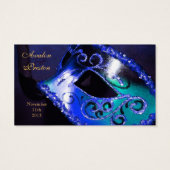 Balise Blue Masquerade Elegant Favor (Dos)
