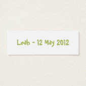 Balise cadeau avec pois roses (Dos)