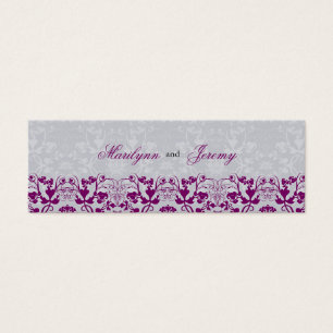 Balise cadeau Damask Swirls Lace Orchid Merci