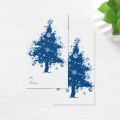 Balise cadeau d'arbre de Noël bleu (Bureau)