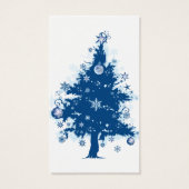 Balise cadeau d'arbre de Noël bleu (Dos)