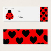 Balise cadeau de coccinelle (Devant & derrière)