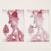 Balise cadeau de fête d'ivoire Joyeux Noel (rouge) (Devant & derrière)