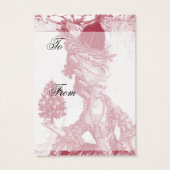 Balise cadeau de fête d'ivoire Joyeux Noel (rouge) (Dos)