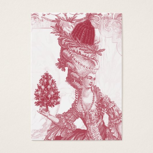 Balise cadeau de fête d'ivoire Joyeux Noel (rouge) (Devant)