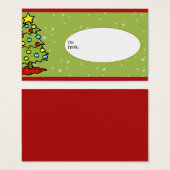 Balise cadeau de l'arbre de Noël (Devant & derrière)