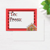 Balise cadeau de maison en pain d'épice mignonne (Bureau)