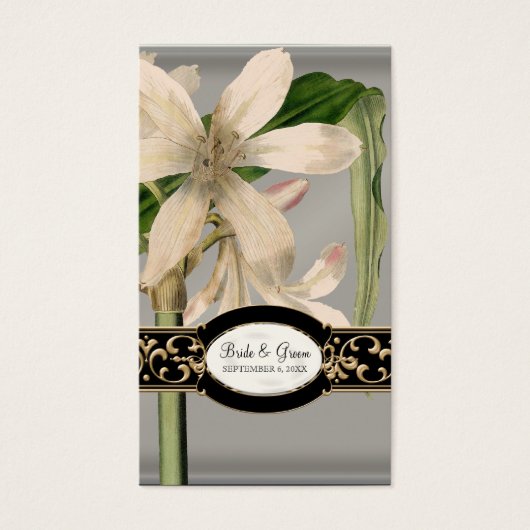 Balise cadeau de mariage Vintage baroque (Devant)