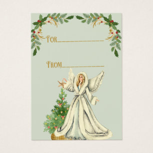 Balise cadeau de Noël Angel de style vintage