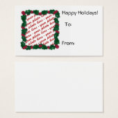 Balise cadeau de Noël Cadre photo (Devant & derrière)