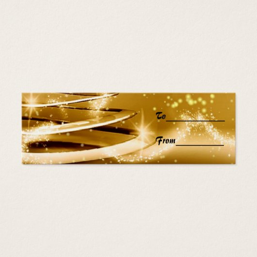 Balise cadeau de Noël d'or (Devant)