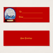 Balise cadeau de Noël Globe personnalisable (Devant & derrière)