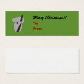 Balise cadeau de Noël Koala Merry (Devant & derrière)