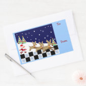 Balise cadeau de Noël mignonne autocollants avec P (Enveloppe)