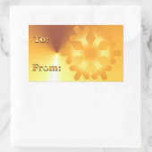 Balise cadeau de Noël or Stickers Snowflake Design (Sac)