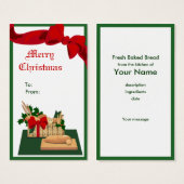 Balise cadeau de Noël Pain Panier (Devant & derrière)