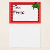 Balise cadeau de Noël personnalisée (Devant & derrière)