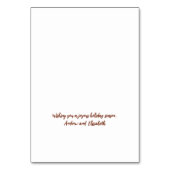 Balise cadeau de Noël personnalisée ou carte de pl (Dos)