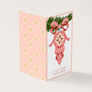 Balise cadeau de Noël Pink Vintage