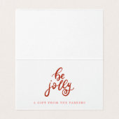 Balise cadeau de Noël Pink Vintage (Inside Unfolded)